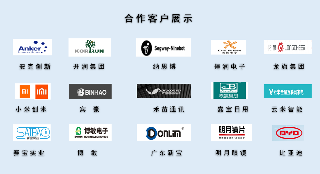 CPE磨砂膠袋，久信達部分客戶展示(圖1)